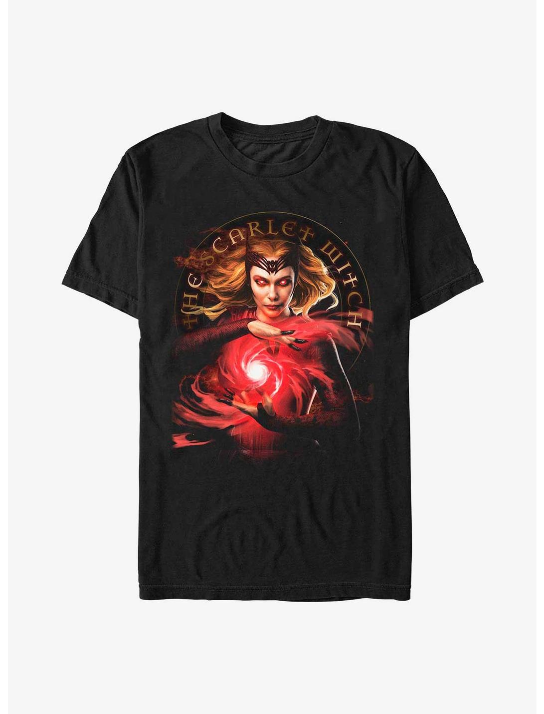 Marvel Doctor Strange in the Multiverse of Madness The Scarlet Witch T-Shirt, BLACK, hi-res