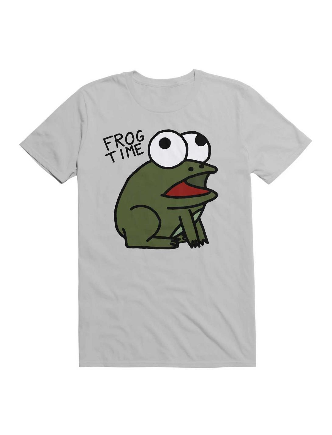 Kawaii Frog Time T-Shirt, ICE GREY, hi-res