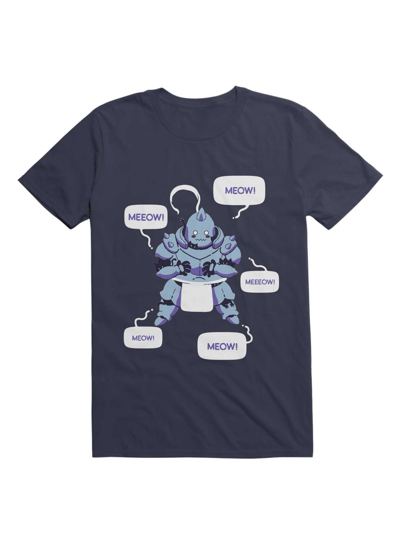 Kawaii Full Cat Alchemist T-Shirt, NAVY, hi-res