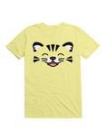Kawaii Happy Tiger T-Shirt, CORN SILK, hi-res