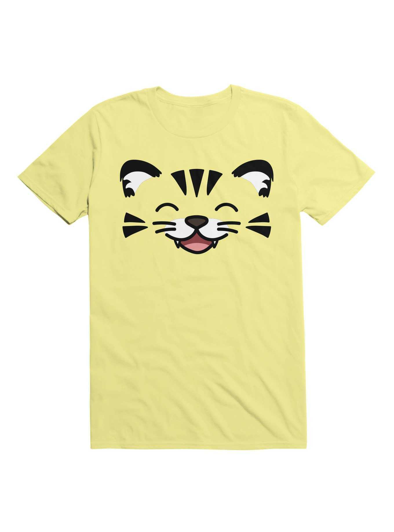 Kawaii Happy Tiger T-Shirt, , hi-res