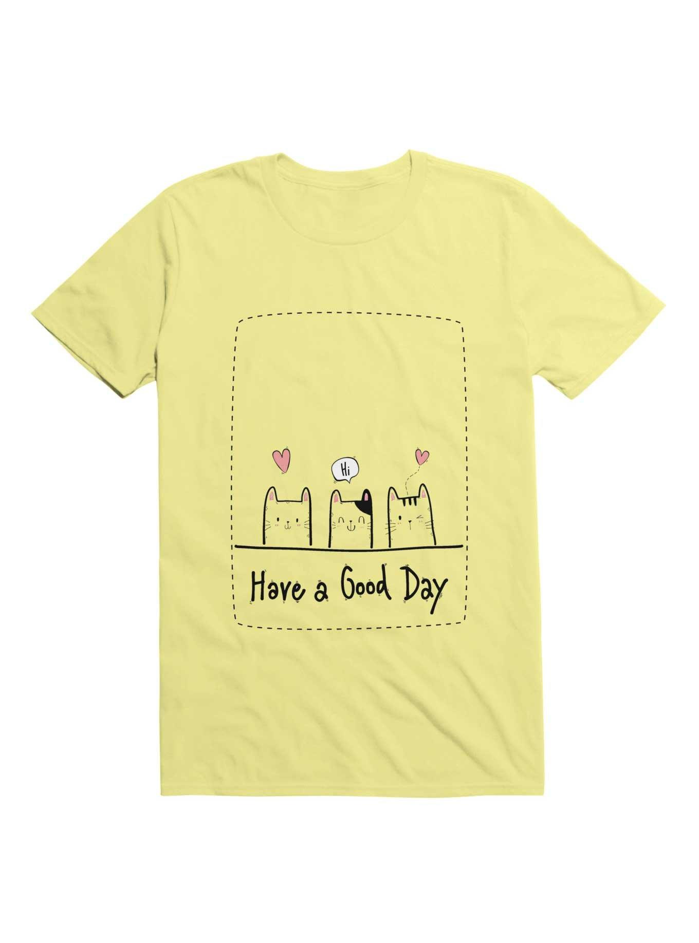 Kawaii Have A Good Day T-Shirt, CORN SILK, hi-res