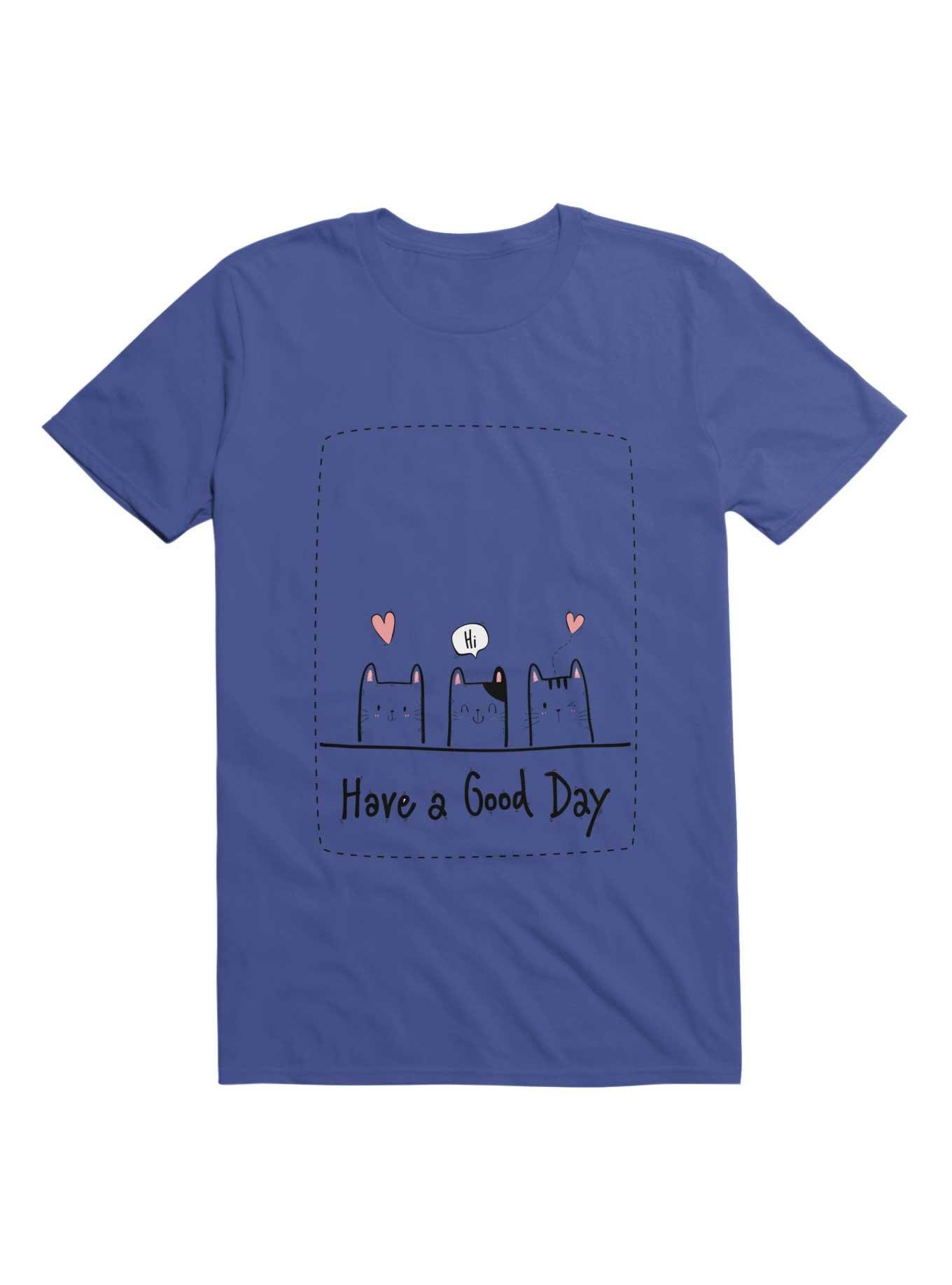 Kawaii Have A Good Day T-Shirt, ROYAL, hi-res