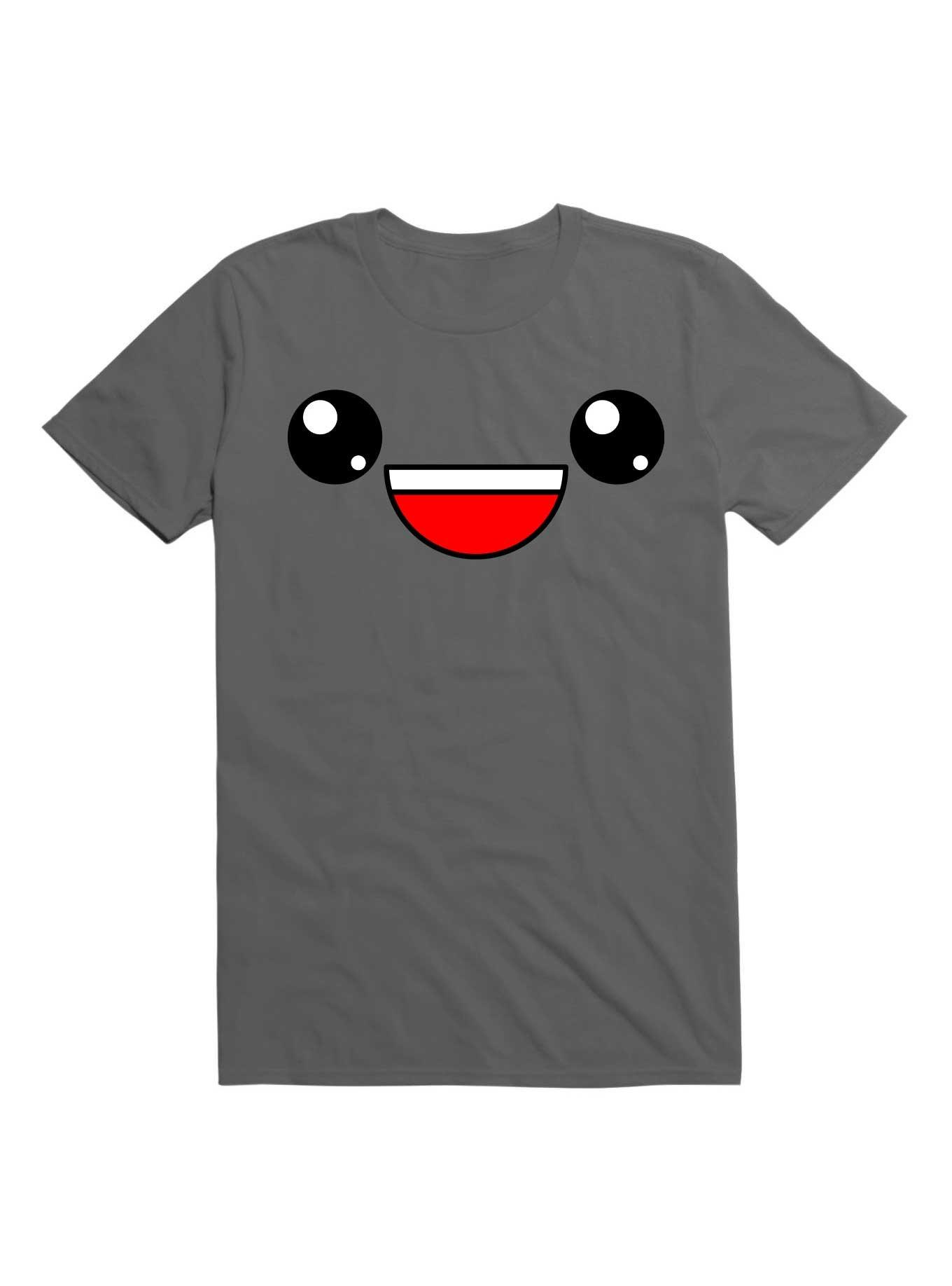 Kawaii This Is My Happy Face T-Shirt, CHARCOAL, hi-res
