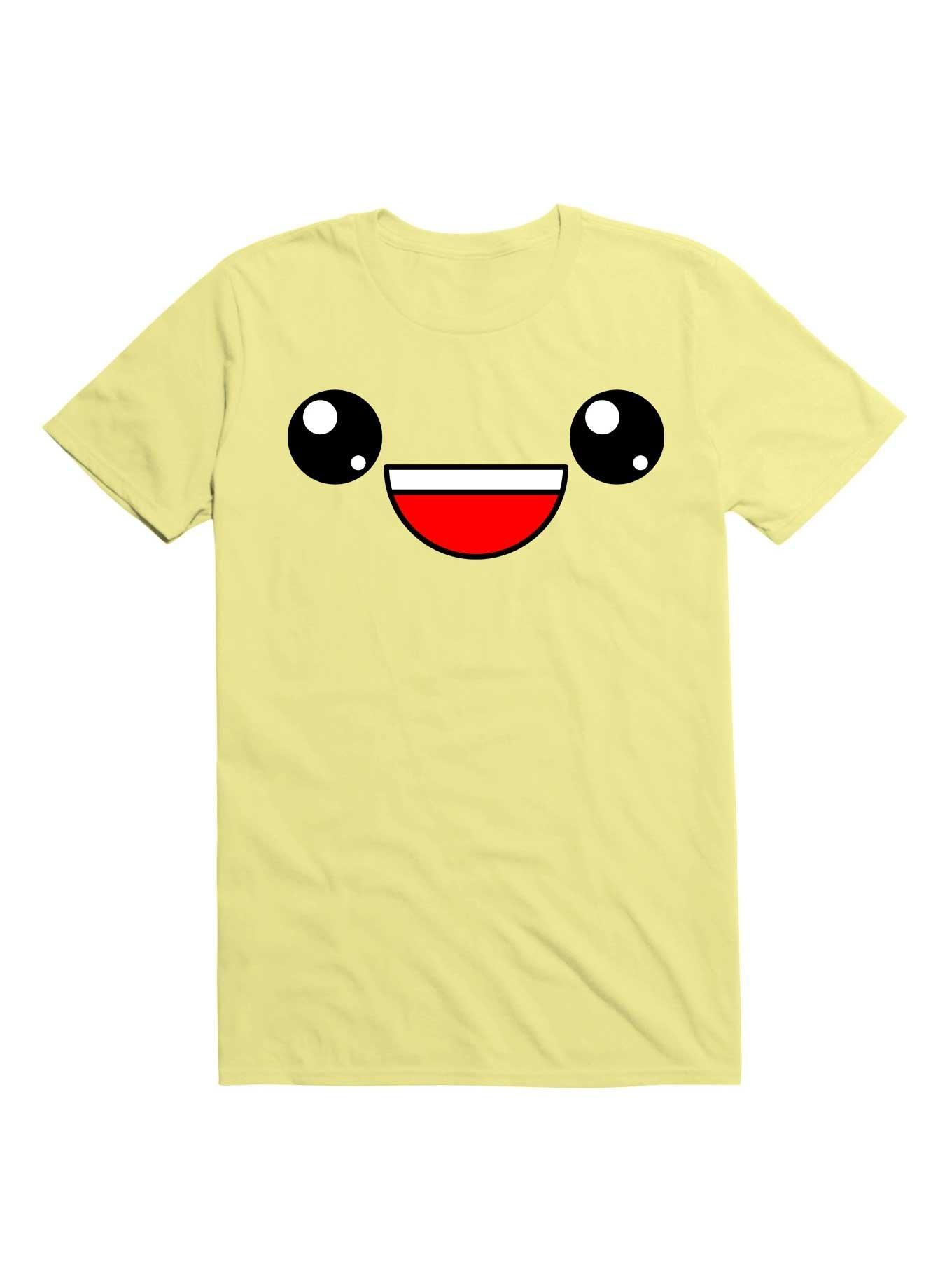 Kawaii This Is My Happy Face T-Shirt, CORN SILK, hi-res