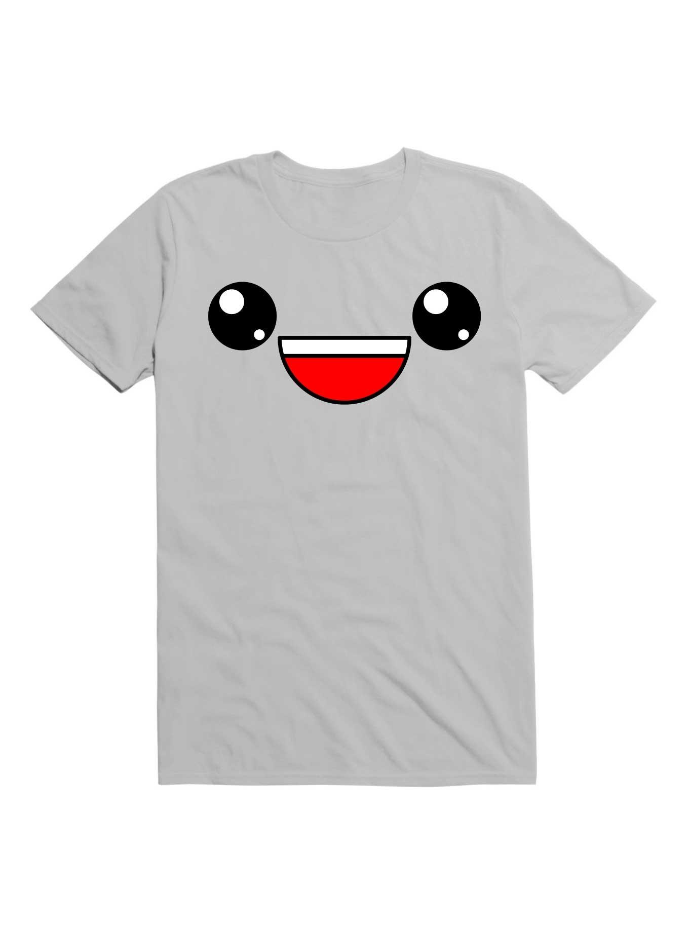 Kawaii This Is My Happy Face T-Shirt, ICE GREY, hi-res