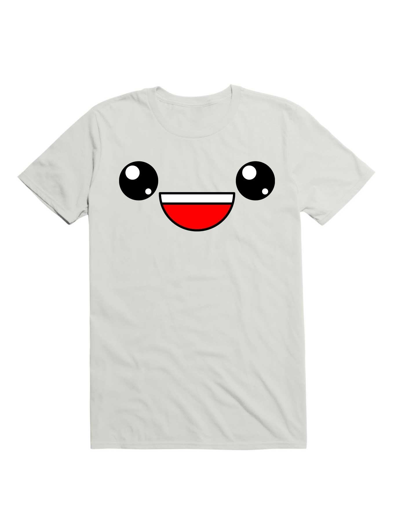 Kawaii This Is My Happy Face T-Shirt, WHITE, hi-res