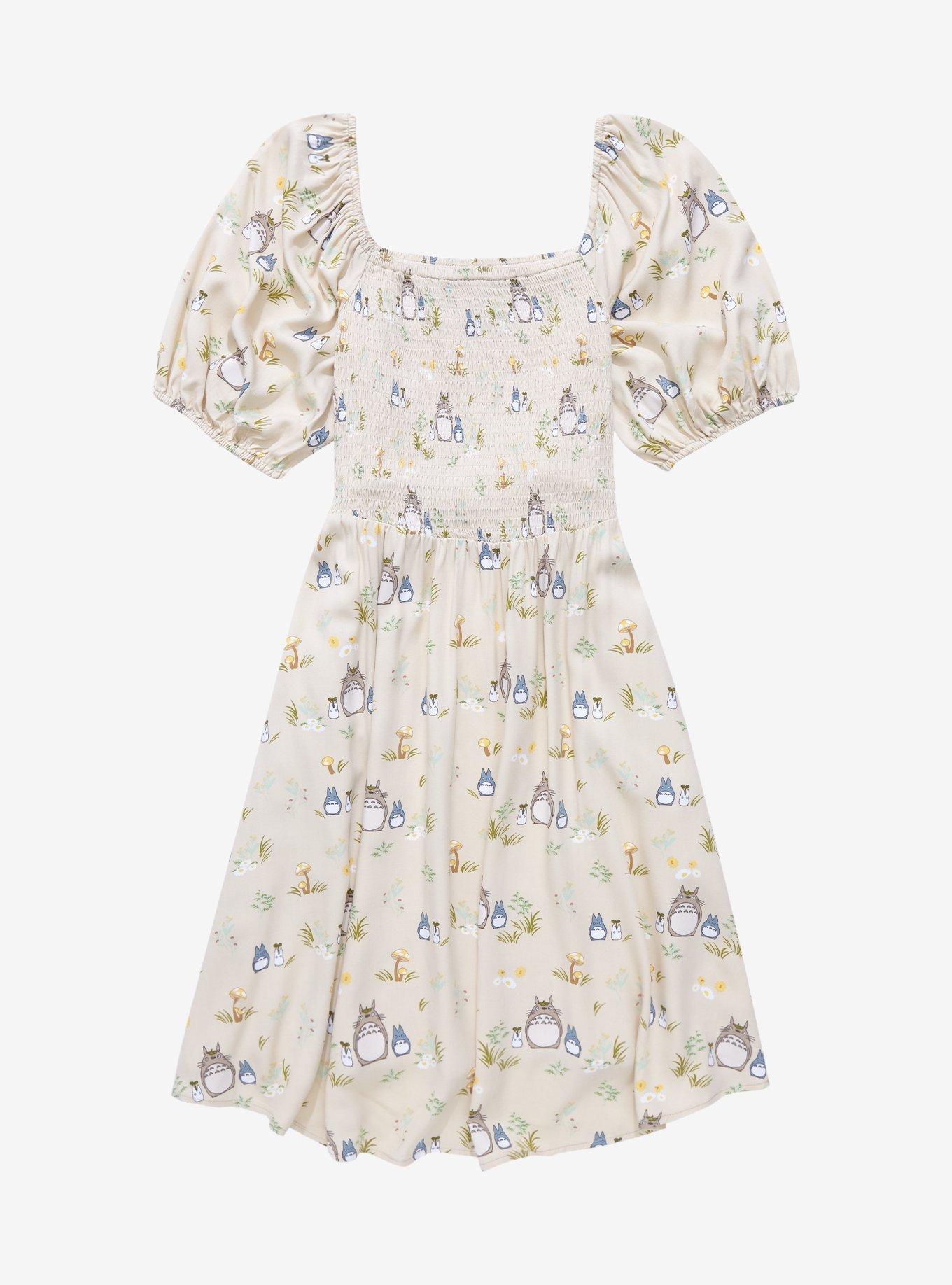 Her Universe Studio Ghibli My Neighbor Totoro Allover Print Smock Dress, MULTI, hi-res