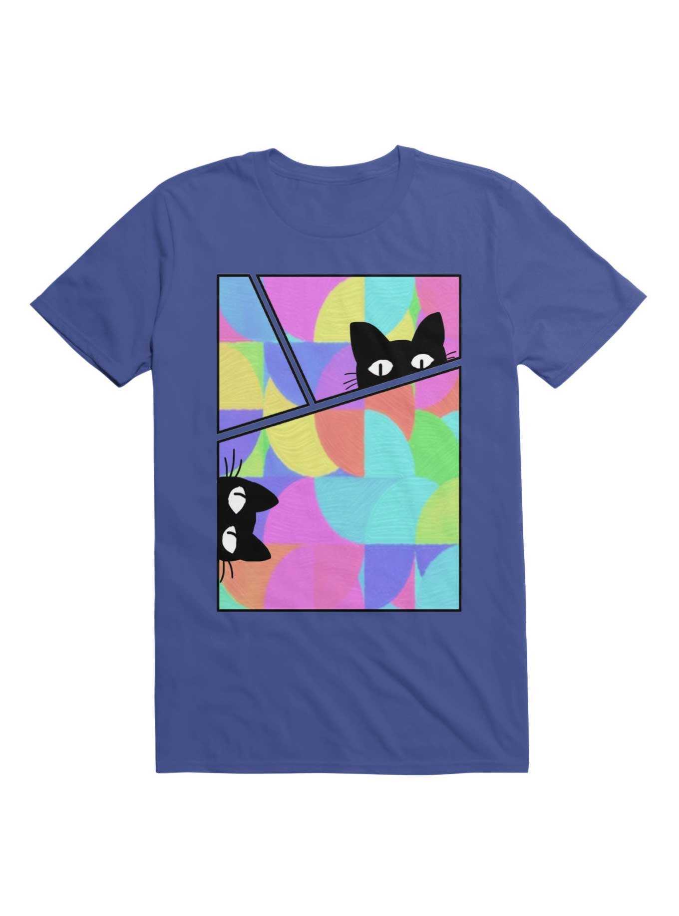 Kawaii Black Cats T-Shirt, , hi-res