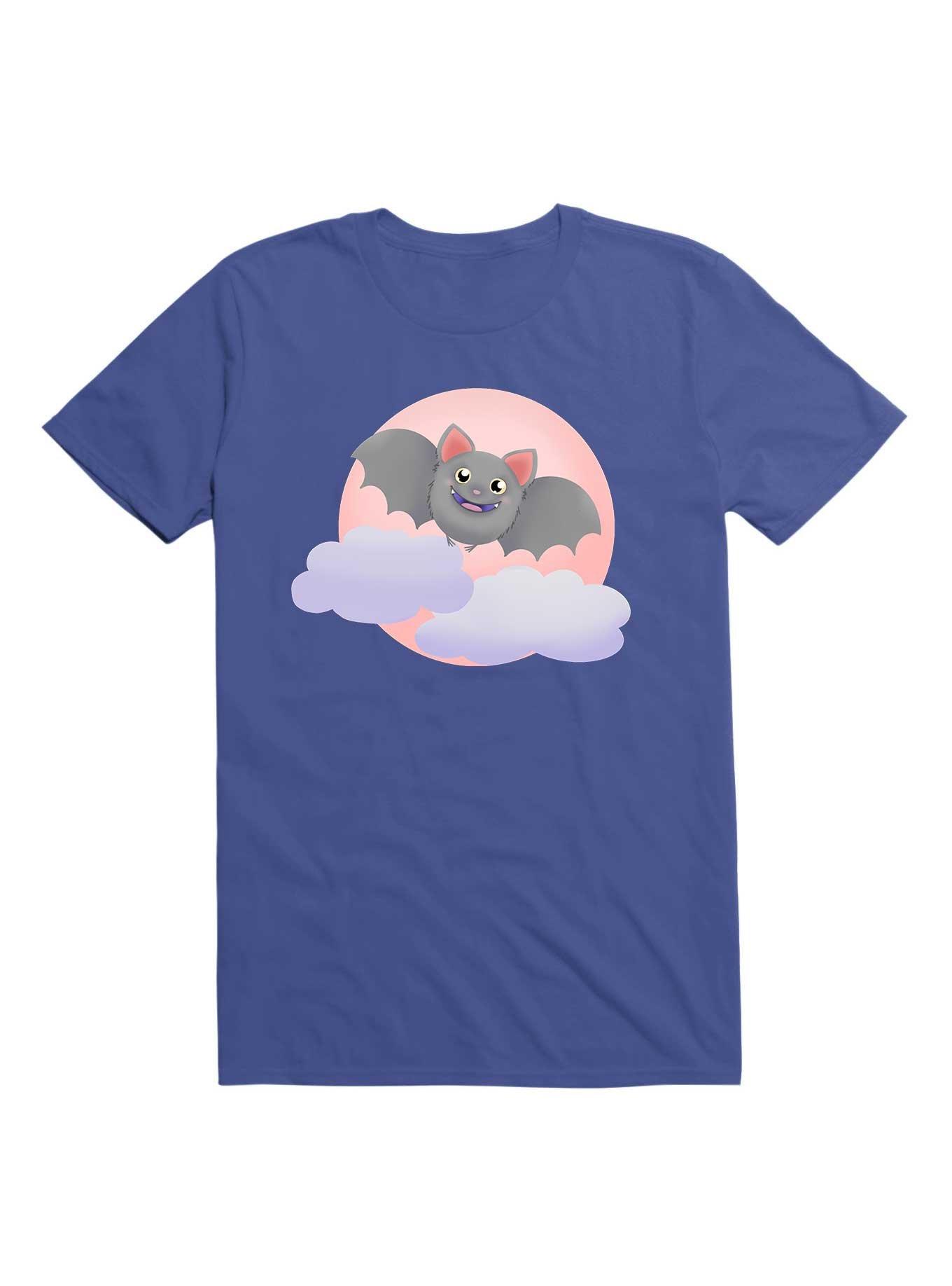 Kawaii Cutie Bat T-Shirt, ROYAL, hi-res