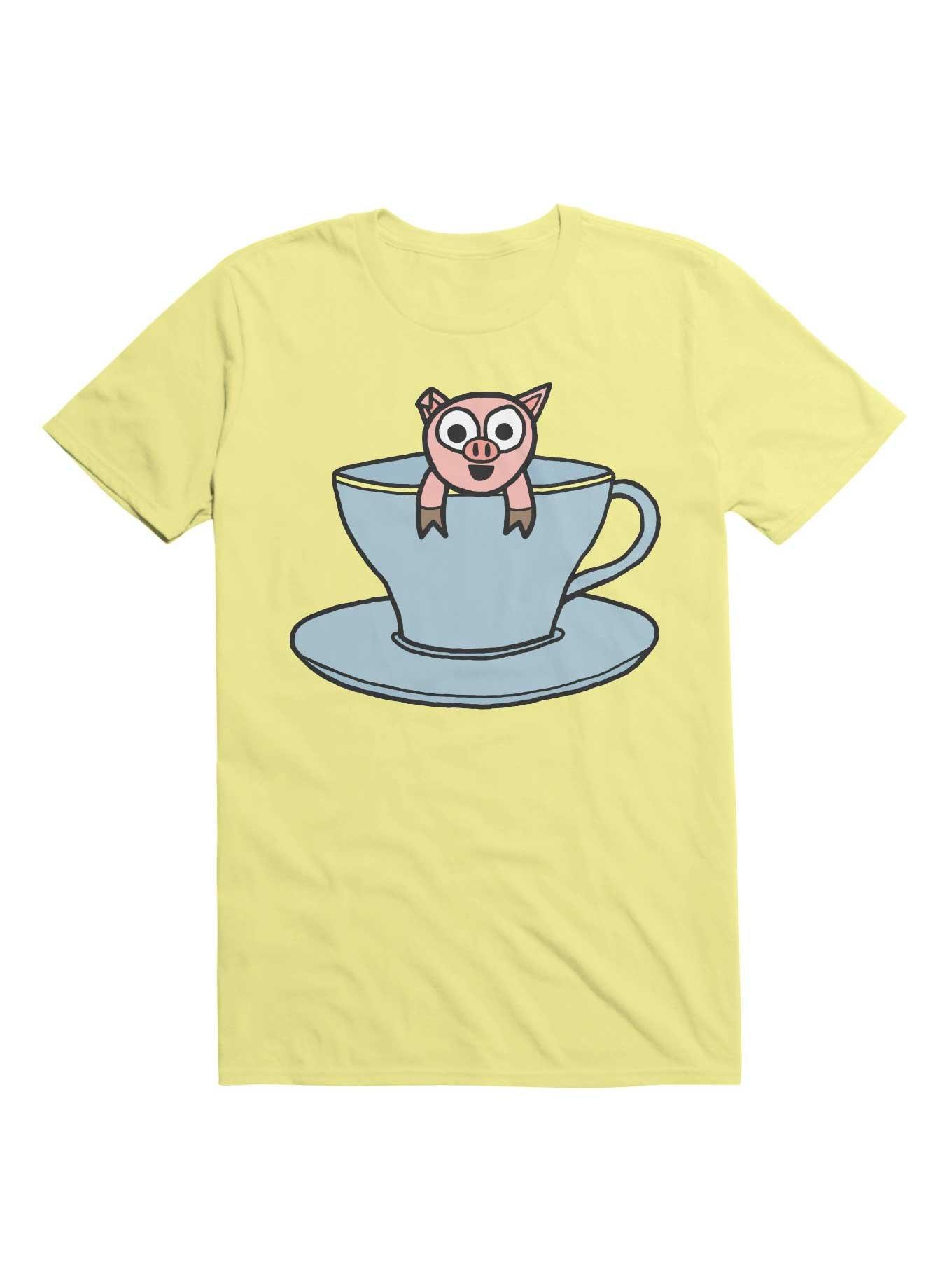 Kawaii Teacup Piglet T-Shirt, , hi-res