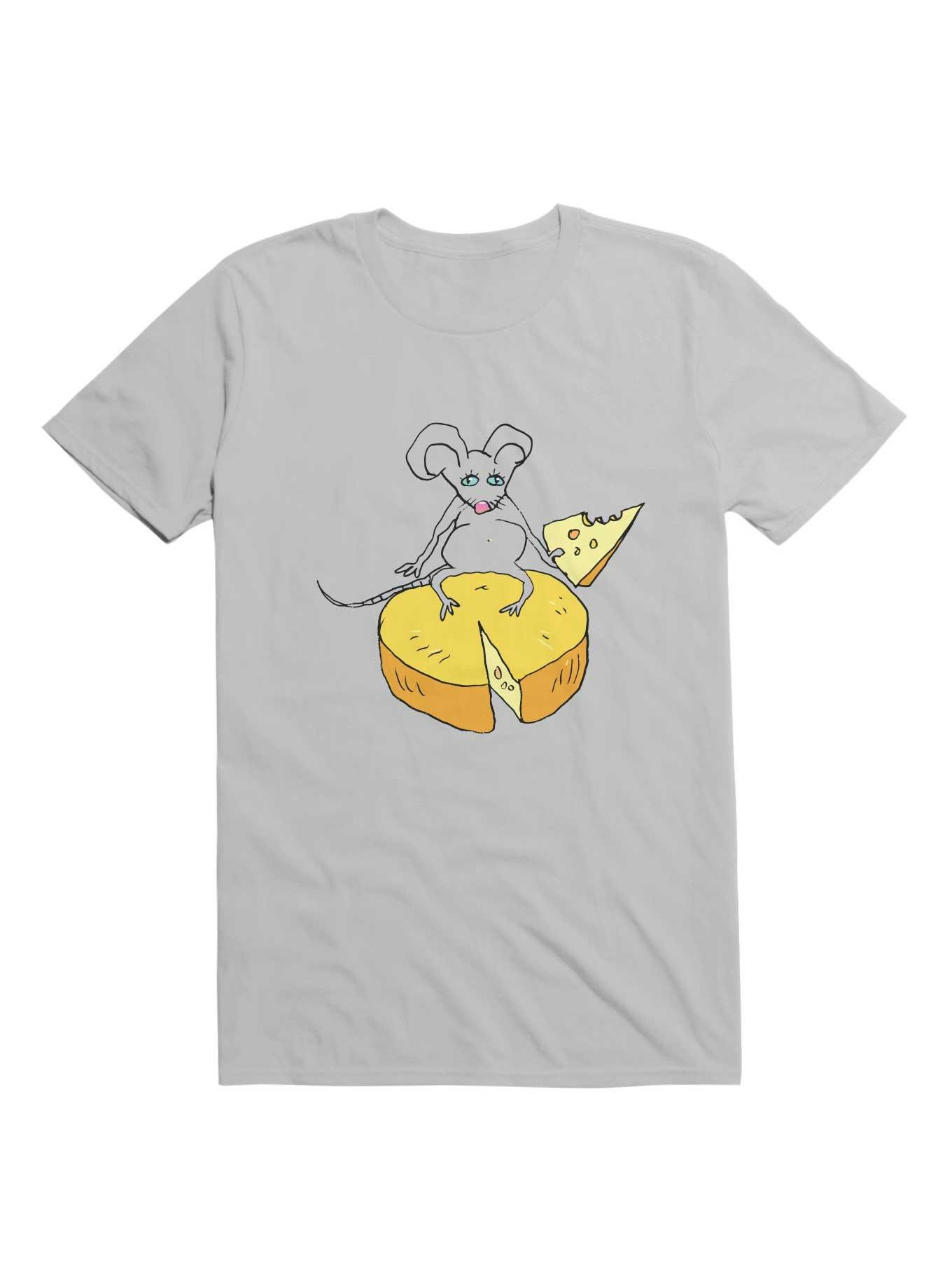THRDLESS Kawaii Funny Mouse With Cheese T-Shirt