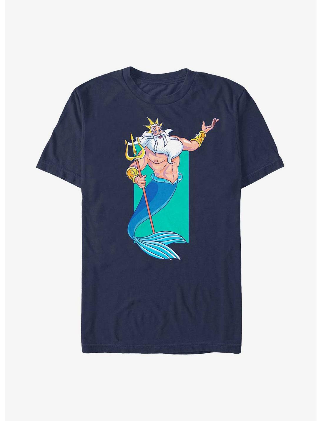Disney The Little Mermaid Triton Portrait T-Shirt, NAVY, hi-res