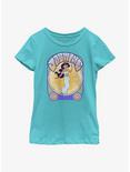 Disney Aladdin Jasmine Retro Youth Girls T-Shirt, TAHI BLUE, hi-res