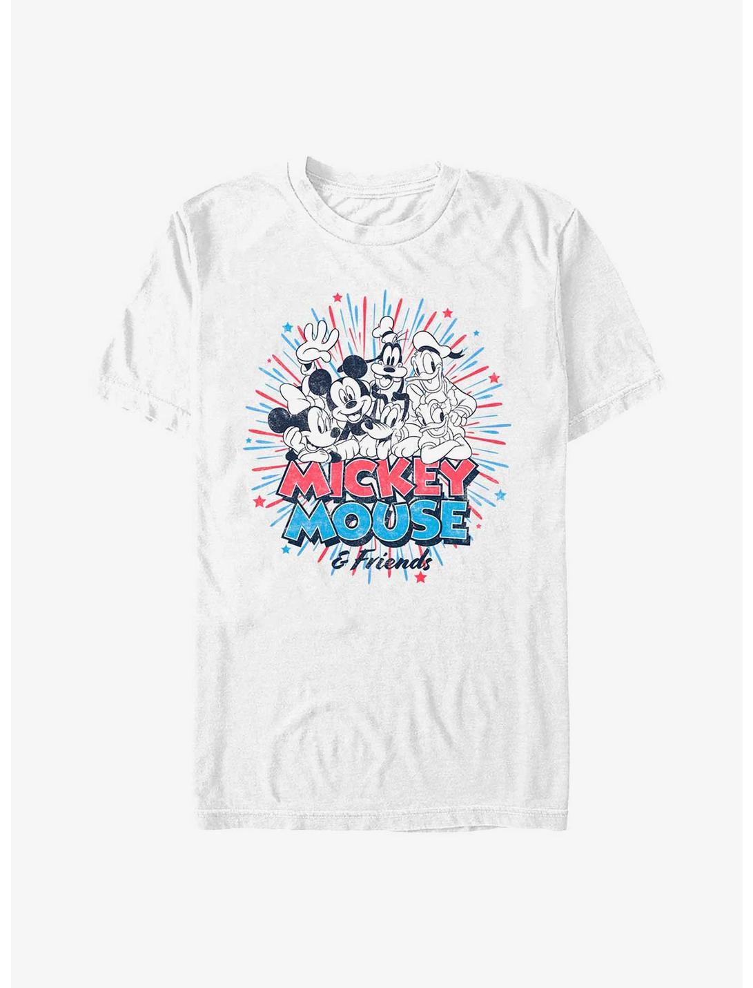 Disney Mickey Mouse Firework Friends T-Shirt, WHITE, hi-res