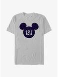 Disney Mickey Mouse Half Marathon Miles T-Shirt, SILVER, hi-res