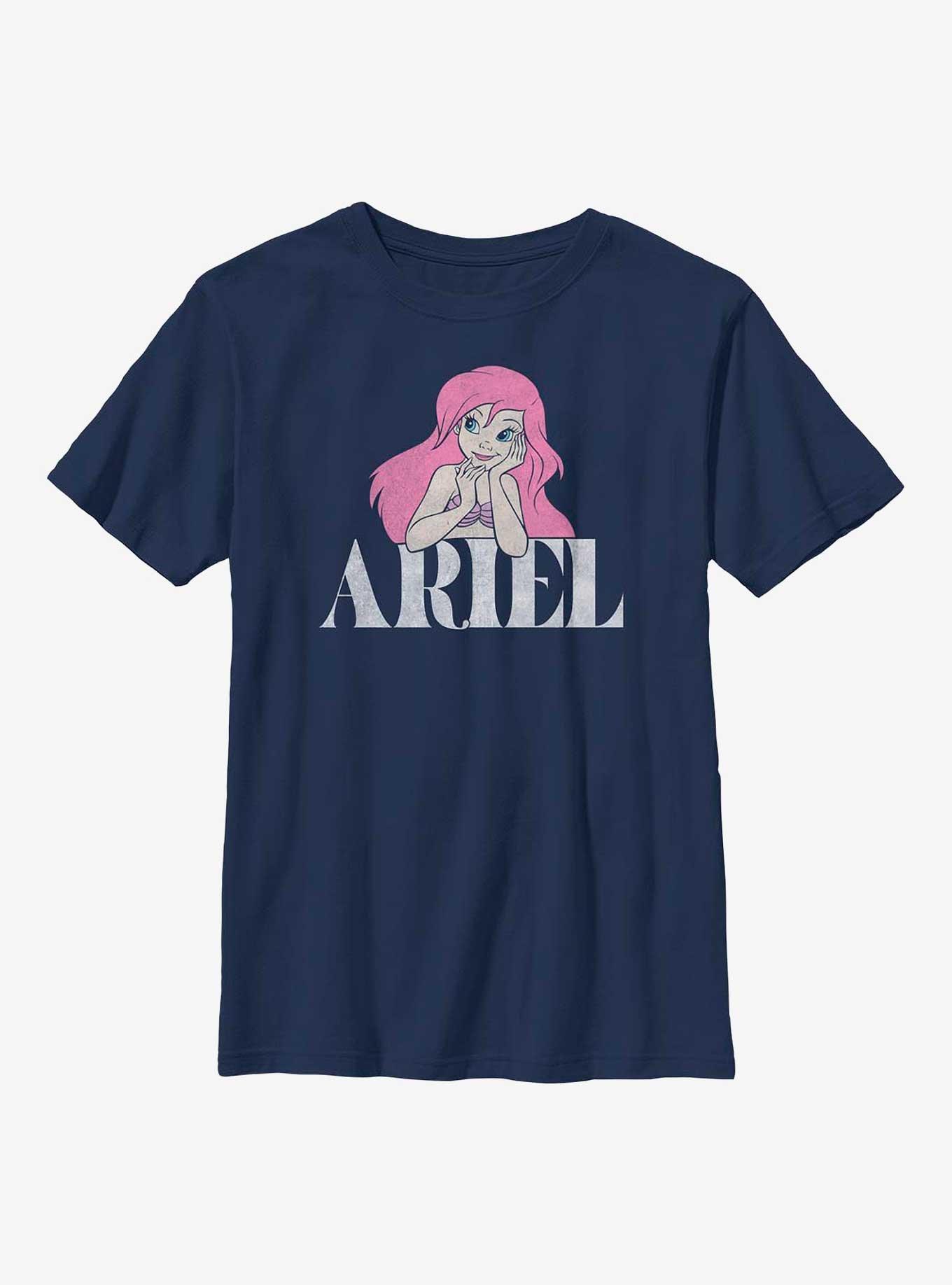Disney The Little Mermaid Ariel Youth T-Shirt, NAVY, hi-res