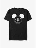 Disney Mickey Mouse Gemini Ears T-Shirt, BLACK, hi-res