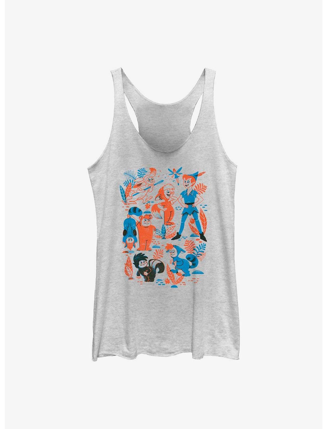 Disney Peter Pan And The Lost Boys Womens Tank Top, WHITE HTR, hi-res