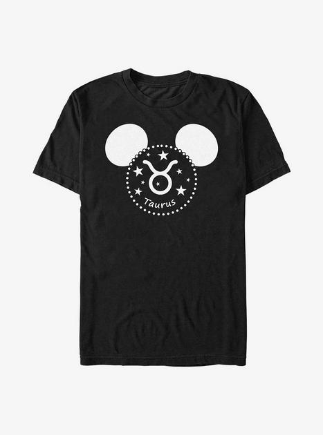 Disney Mickey Mouse Taurus Ears T-Shirt - BLACK | BoxLunch