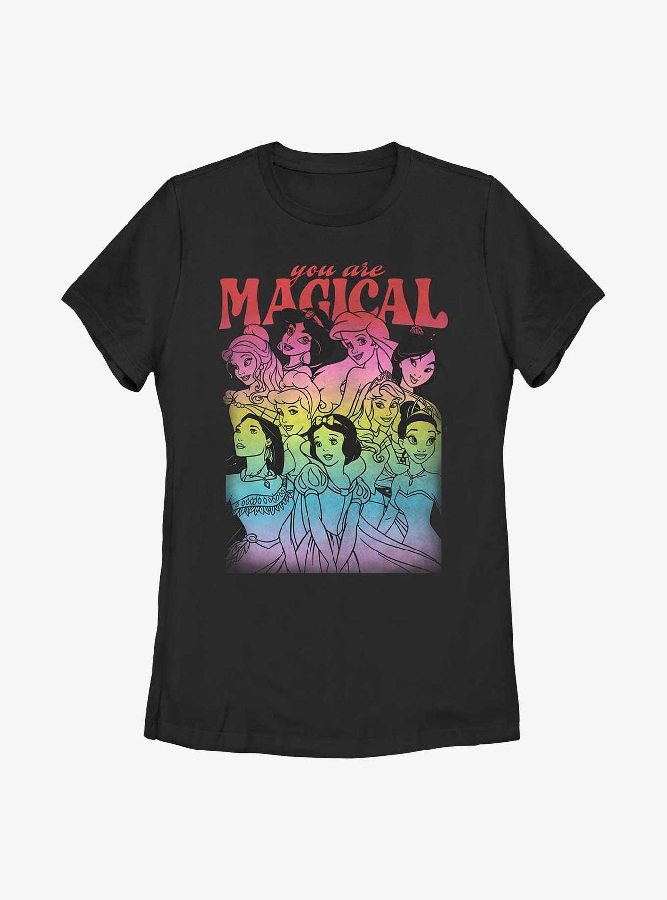 Disney Princesses You Are Magical Womens T-Shirt, BLACK, hi-res