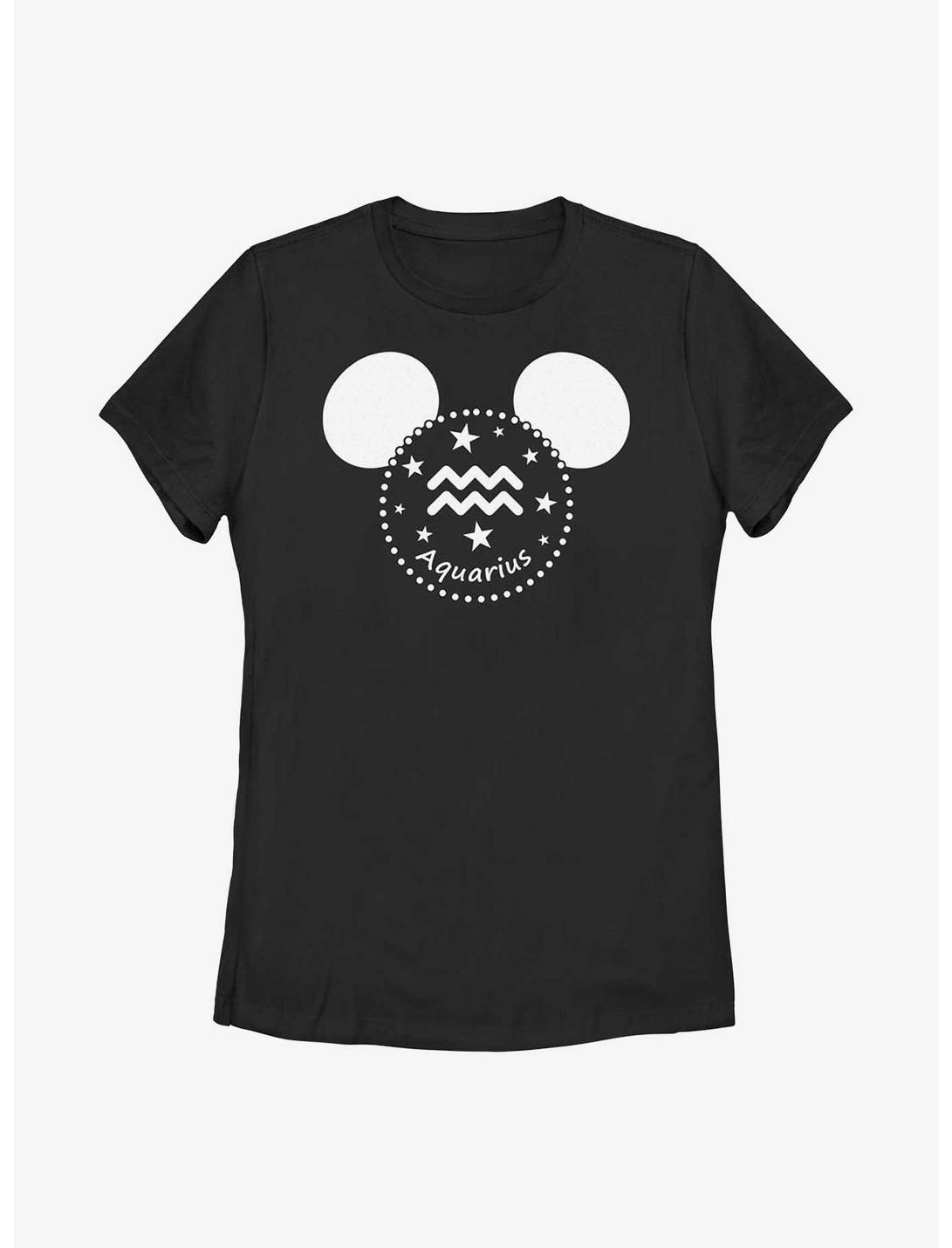 Disney Mickey Mouse Aquarius Ears Womens T-Shirt, BLACK, hi-res
