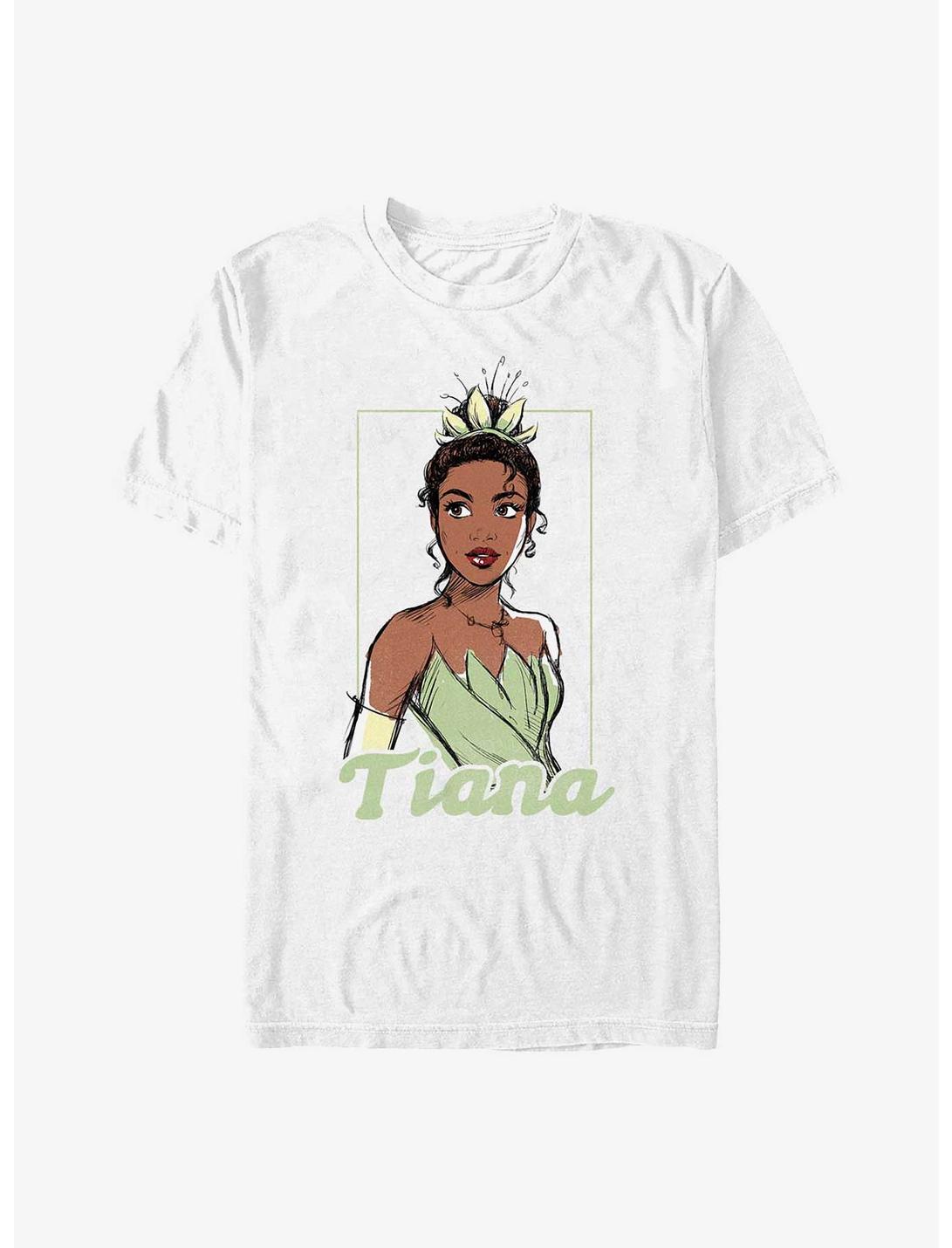 Disney The Princess And The Frog Tiana Sketched T-Shirt, WHITE, hi-res