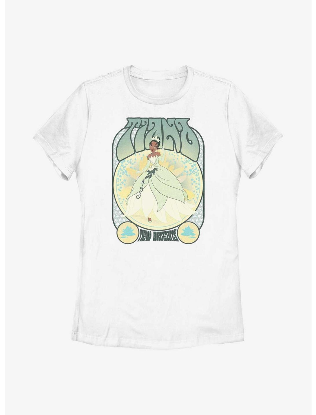 Disney The Princess And The Frog Tiana Retro Womens T-Shirt, WHITE, hi-res