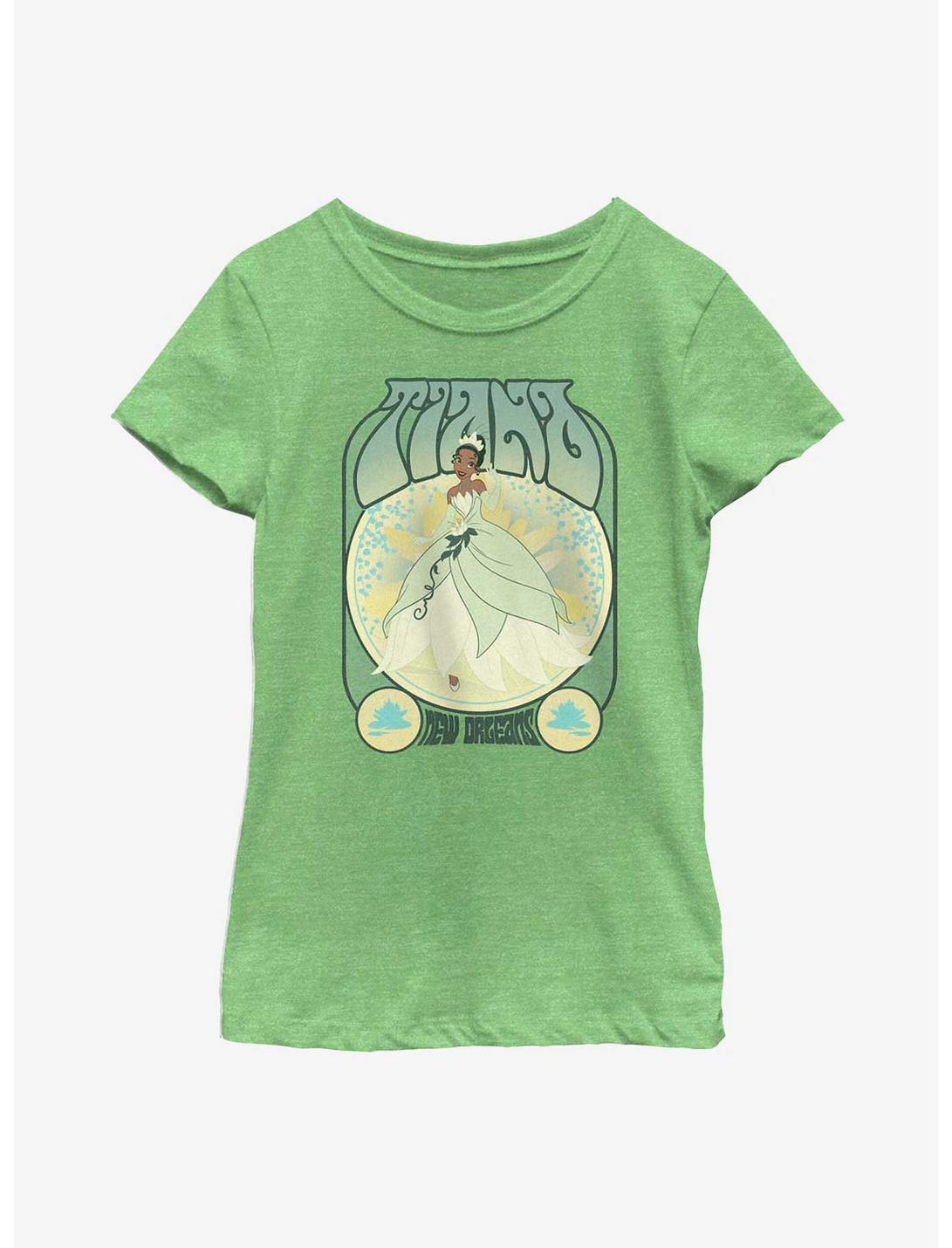 Disney The Princess And The Frog Tiana Retro Youth Girls T-Shirt, GRN APPLE, hi-res