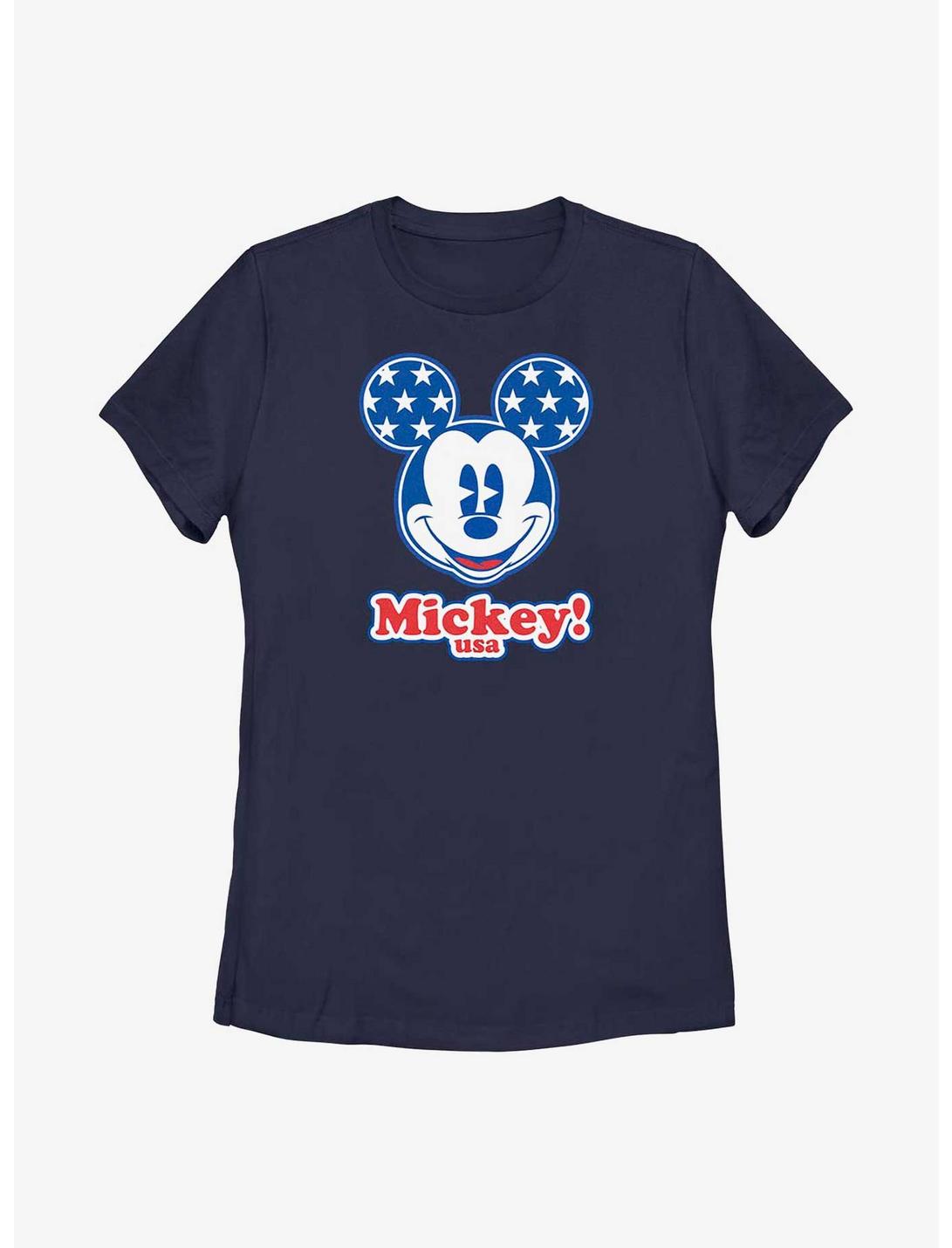 Disney Mickey Mouse USA Womens T-Shirt, NAVY, hi-res