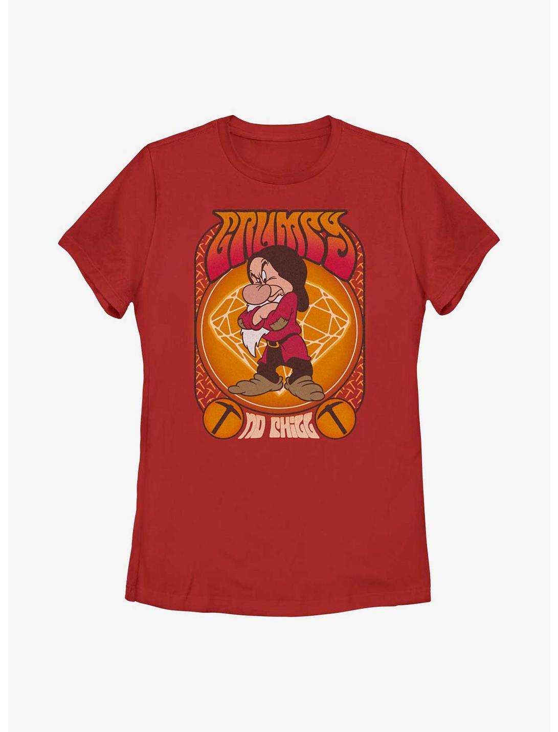 Disney Snow Whte & The Seven Dwarfs Grumpy Retro Womens T-Shirt, ATH HTR, hi-res
