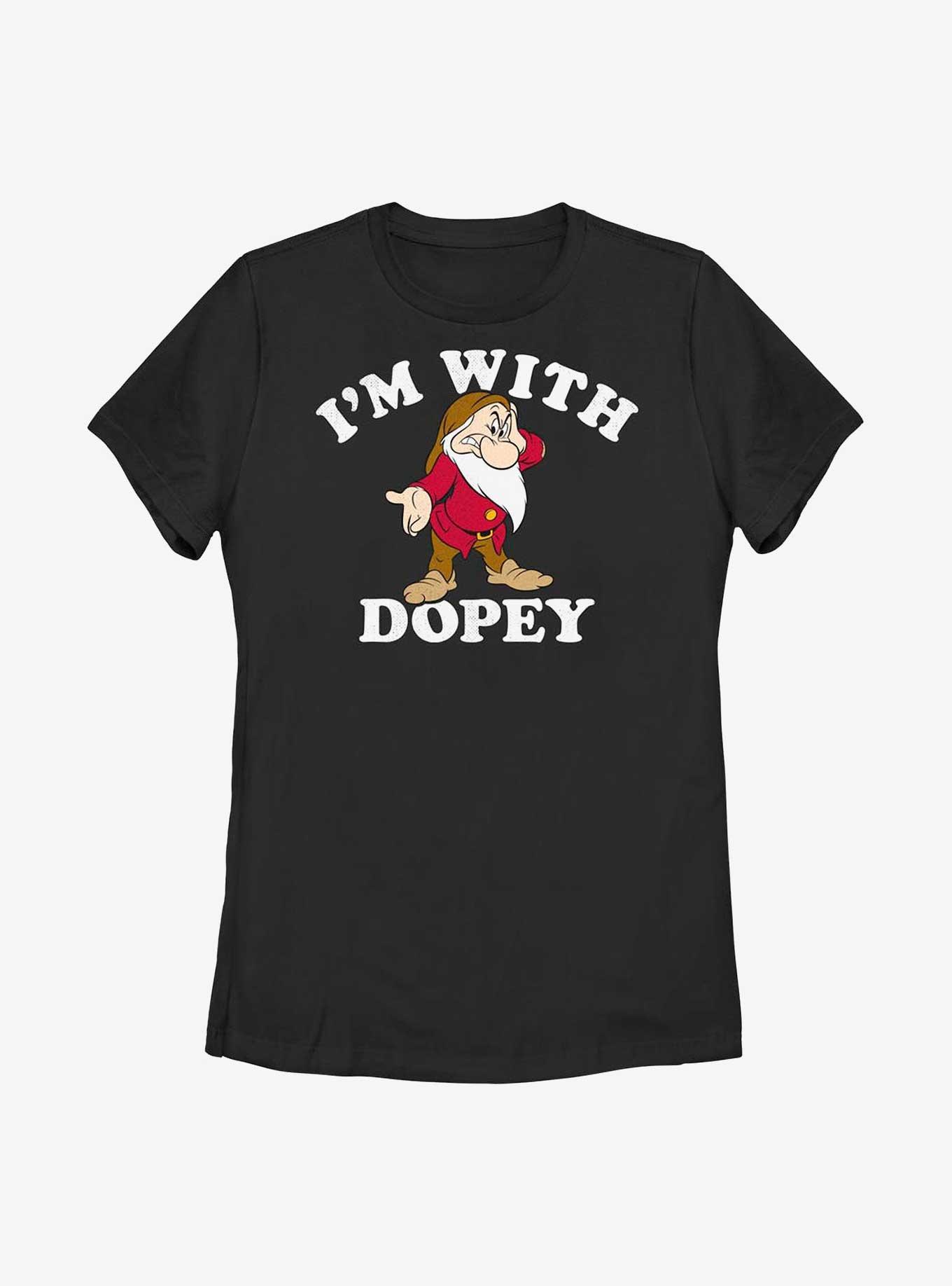 Disney Snow Whte & The Seven Dwarfs With Dopey Womens T-Shirt, BLACK, hi-res