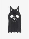 Disney Mickey Mouse Aries Ears Womens Tank Top, BLK HTR, hi-res