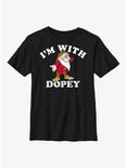 Disney Snow White & The Seven Dwarfs With Dopey Youth T-Shirt, RED, hi-res