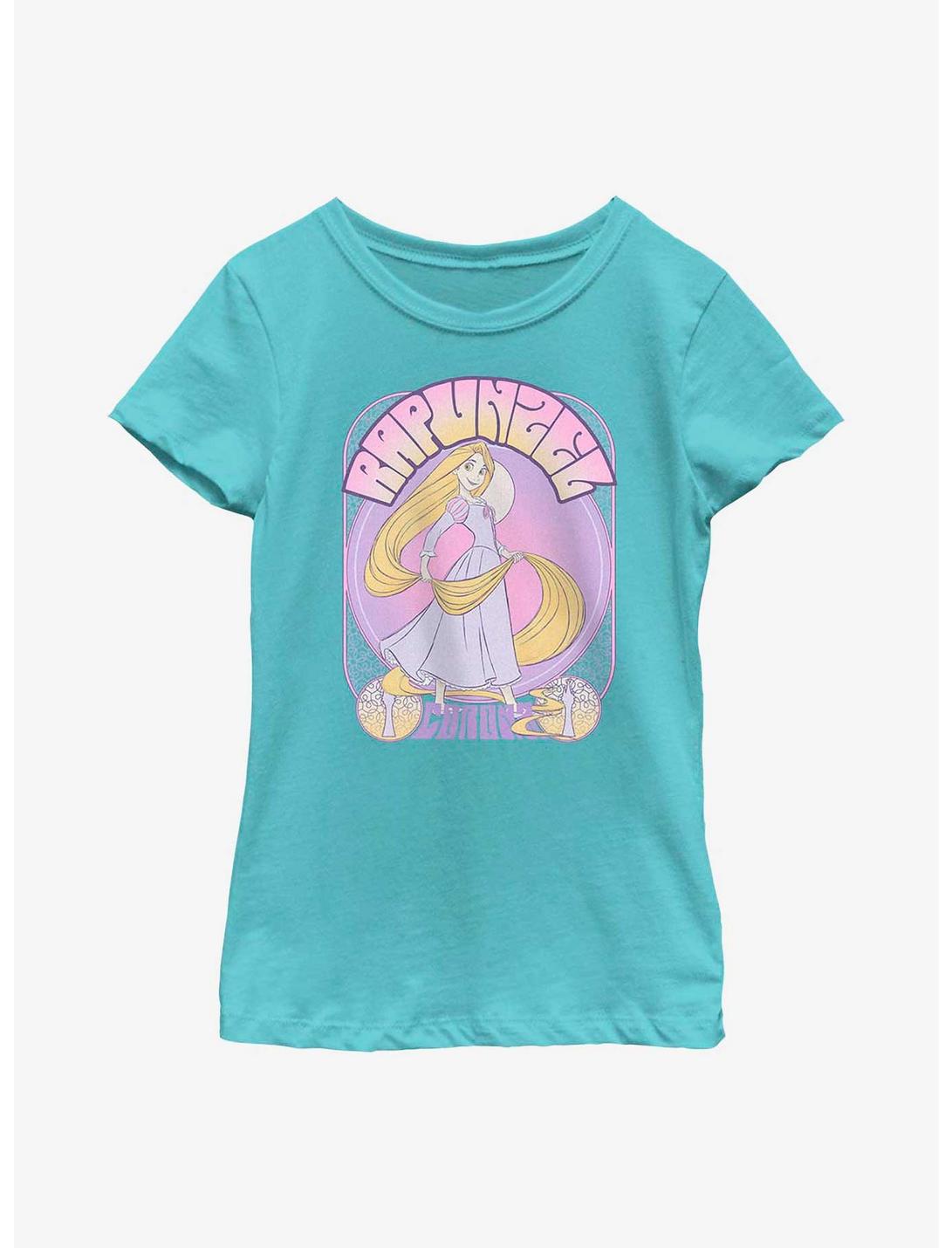 Disney Tangled Rapunzel Retro Youth Girls T-Shirt, TAHI BLUE, hi-res