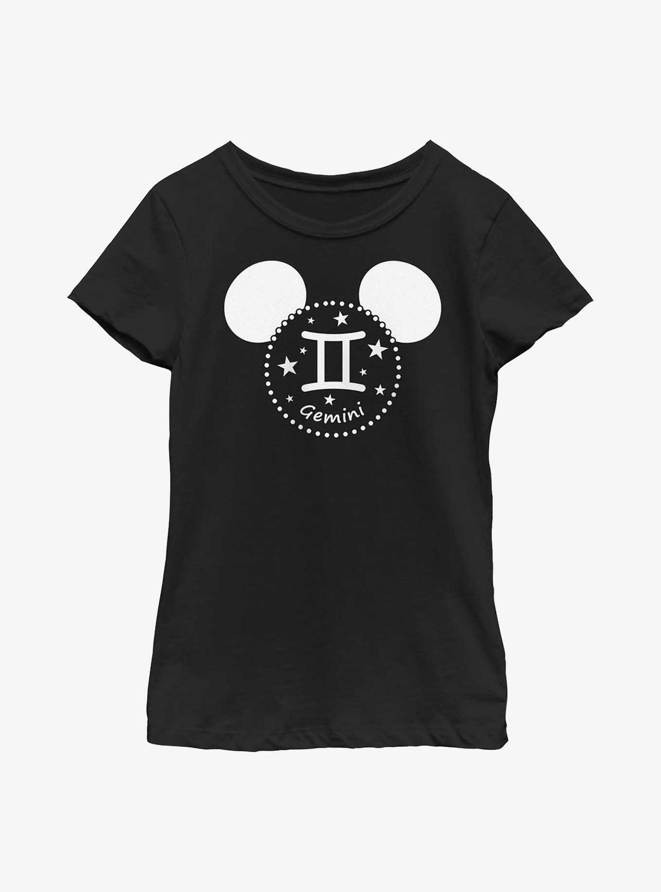 Disney Mickey Mouse Gemini Ears Youth Girls T-Shirt, BLACK, hi-res