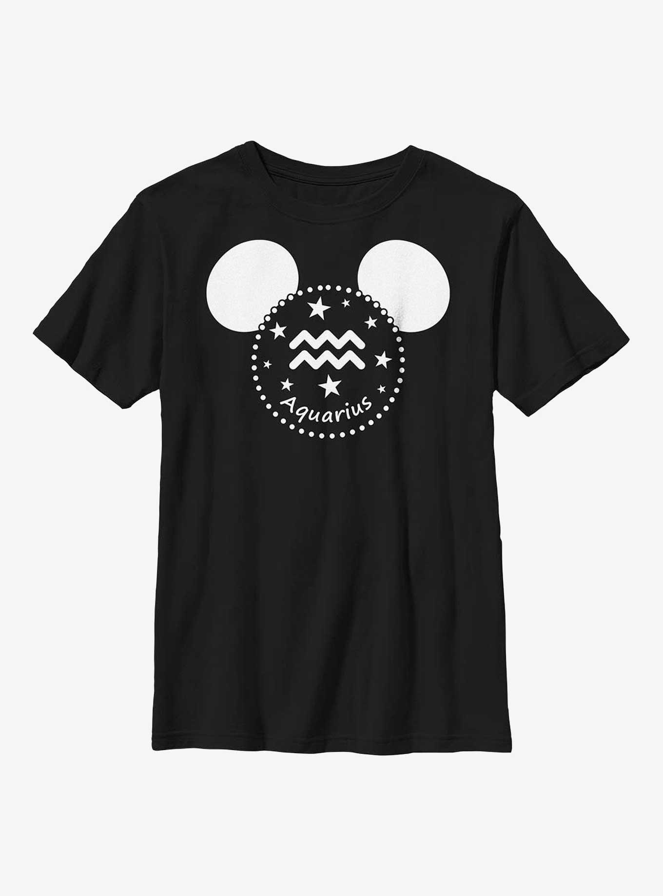 Disney Mickey Mouse Aquarius Ears Youth T-Shirt, BLACK, hi-res