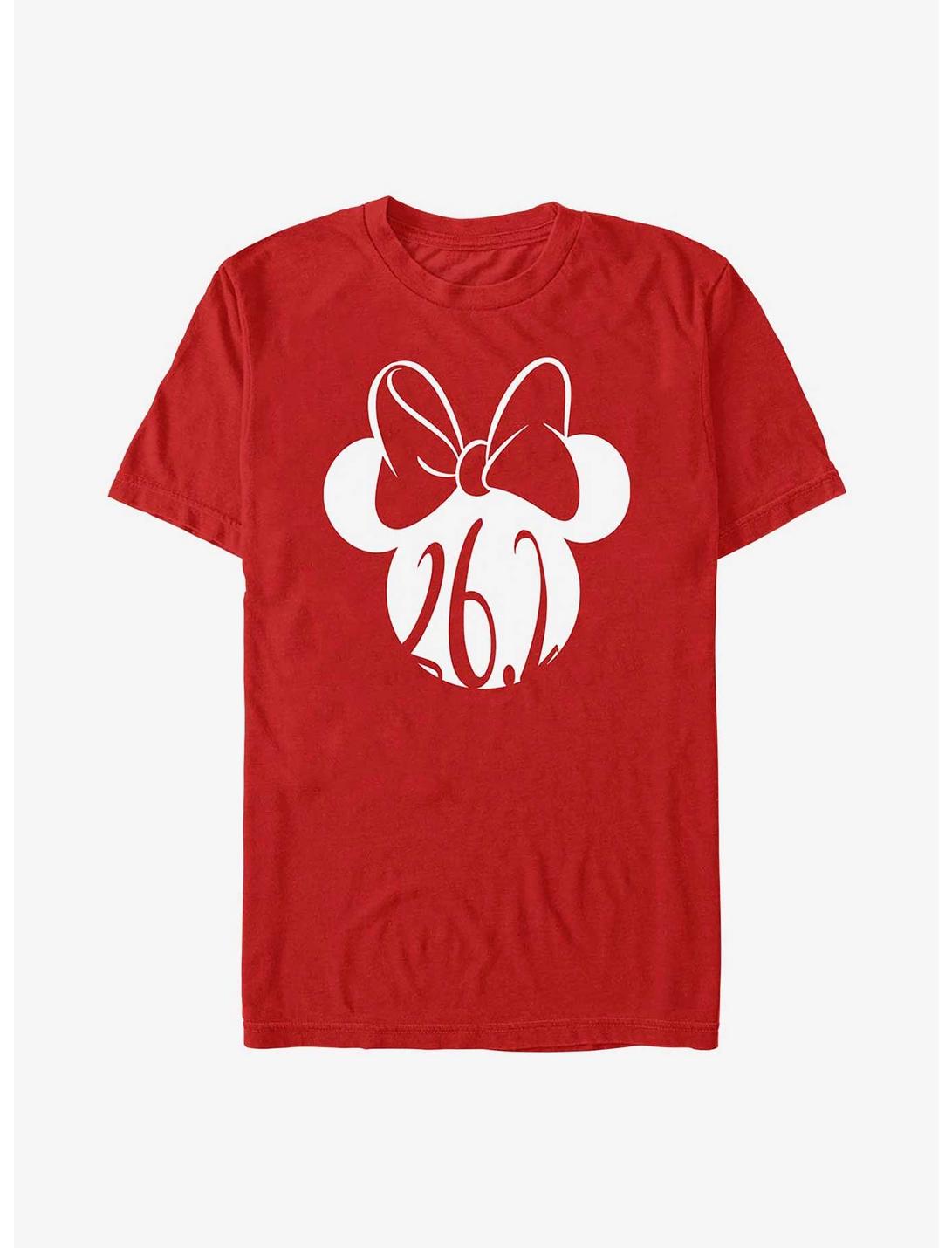 Disney Minnie Mouse Marathon Bow T-Shirt, RED, hi-res