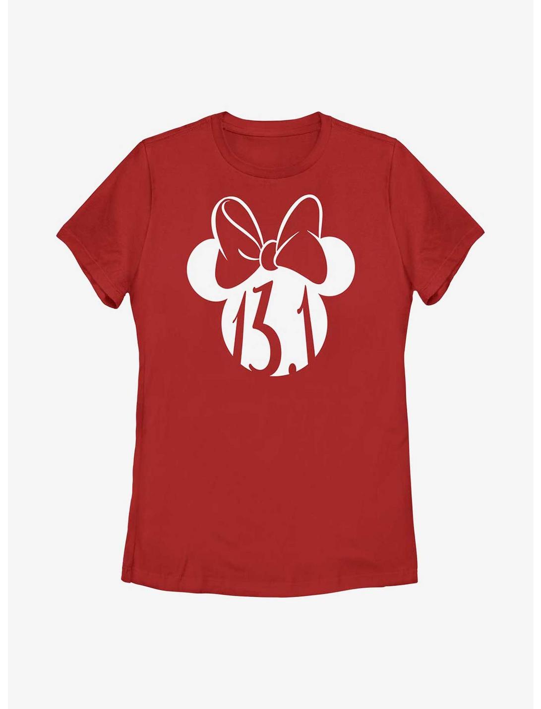 Disney Minnie Mouse Ears Half Marathon Womens T-Shirt, RED, hi-res