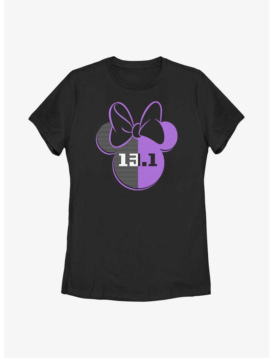 Disney Minnie Mouse Half Marathon Ears Womens T-Shirt, BLACK, hi-res