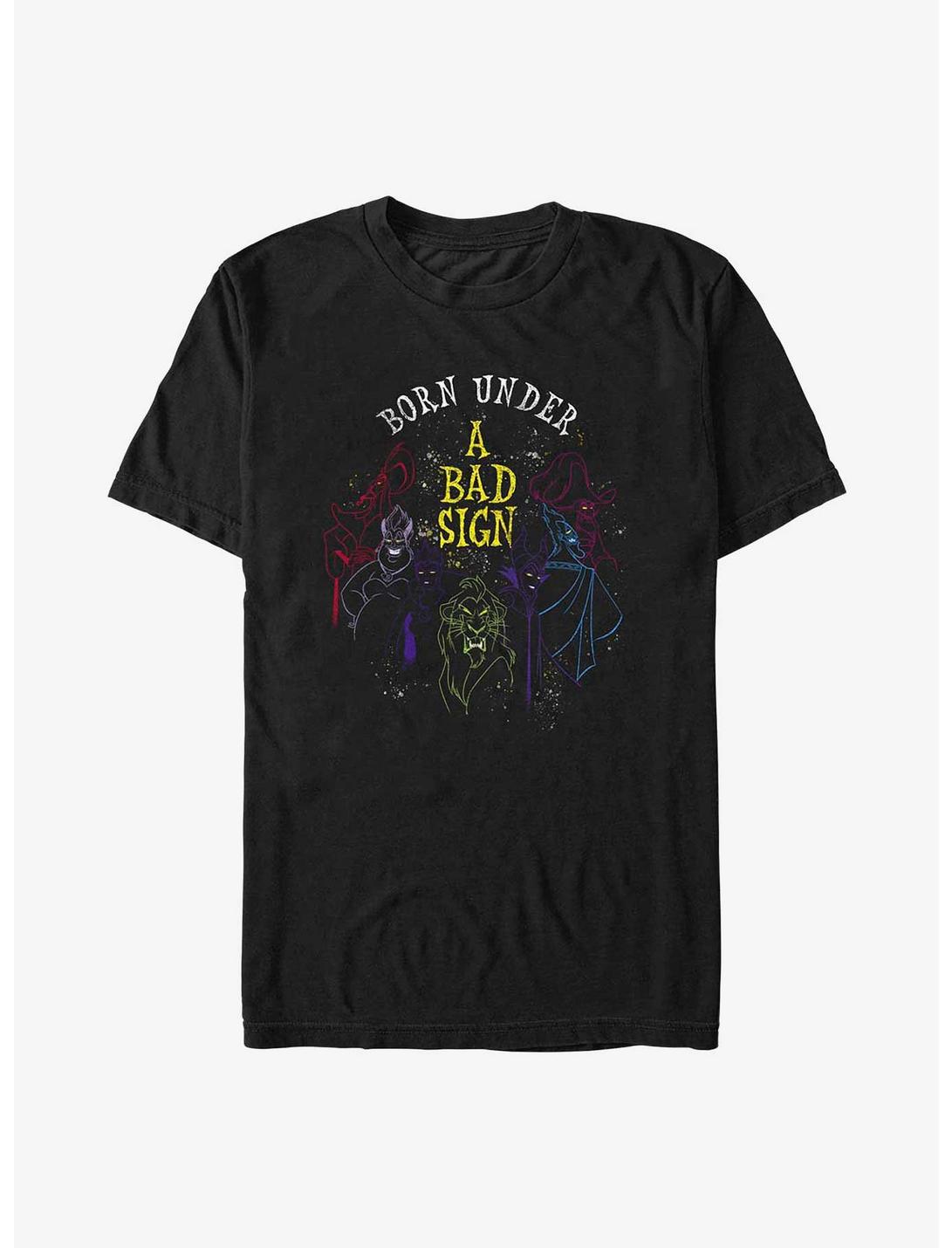 Disney Villains Bad Sign T-Shirt, BLACK, hi-res
