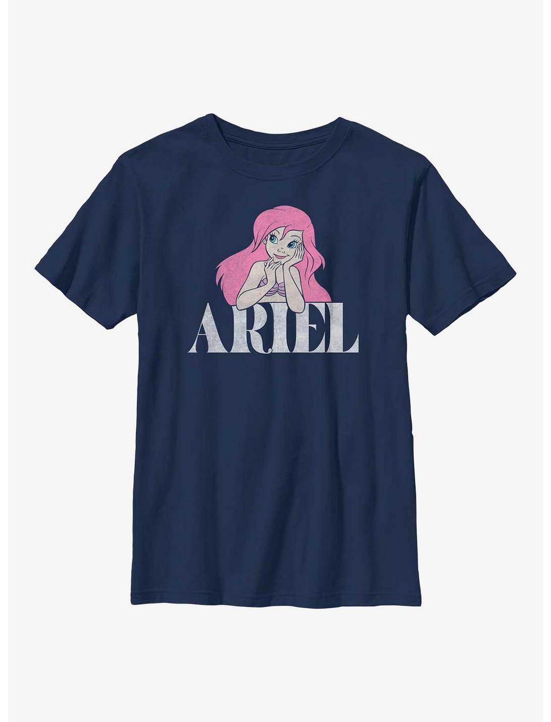 Disney The Little Mermaid Ariel Youth T-Shirt, NAVY, hi-res