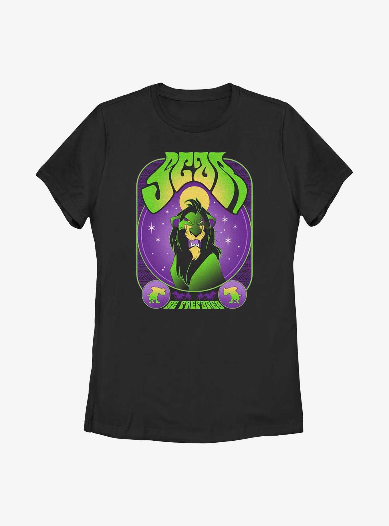Disney The Lion King Scar Be Prepared Womens T-Shirt, BLACK, hi-res