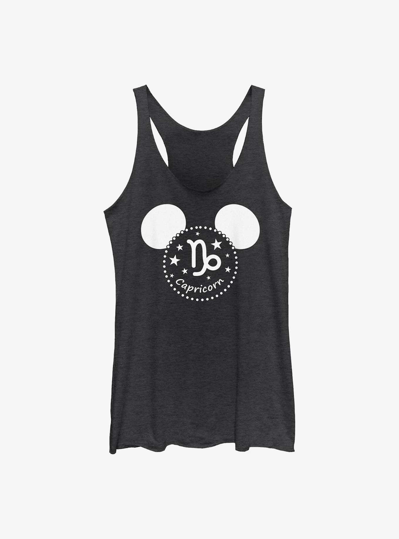 Disney Mickey Mouse Capricorn Ears Womens Tank Top, BLK HTR, hi-res