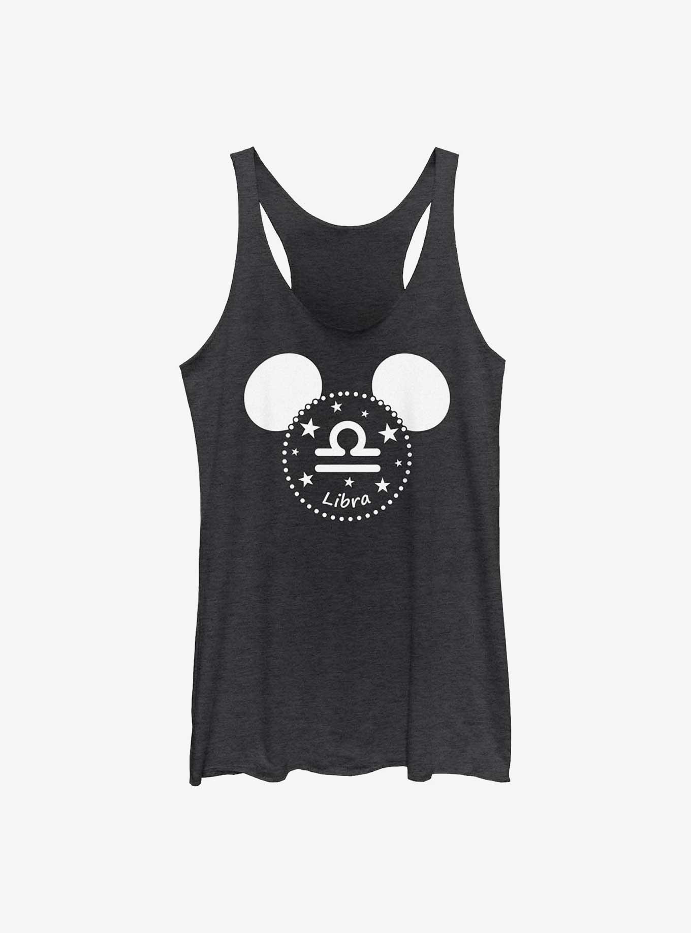 Disney Mickey Mouse Libra Ears Womens Tank Top, BLK HTR, hi-res