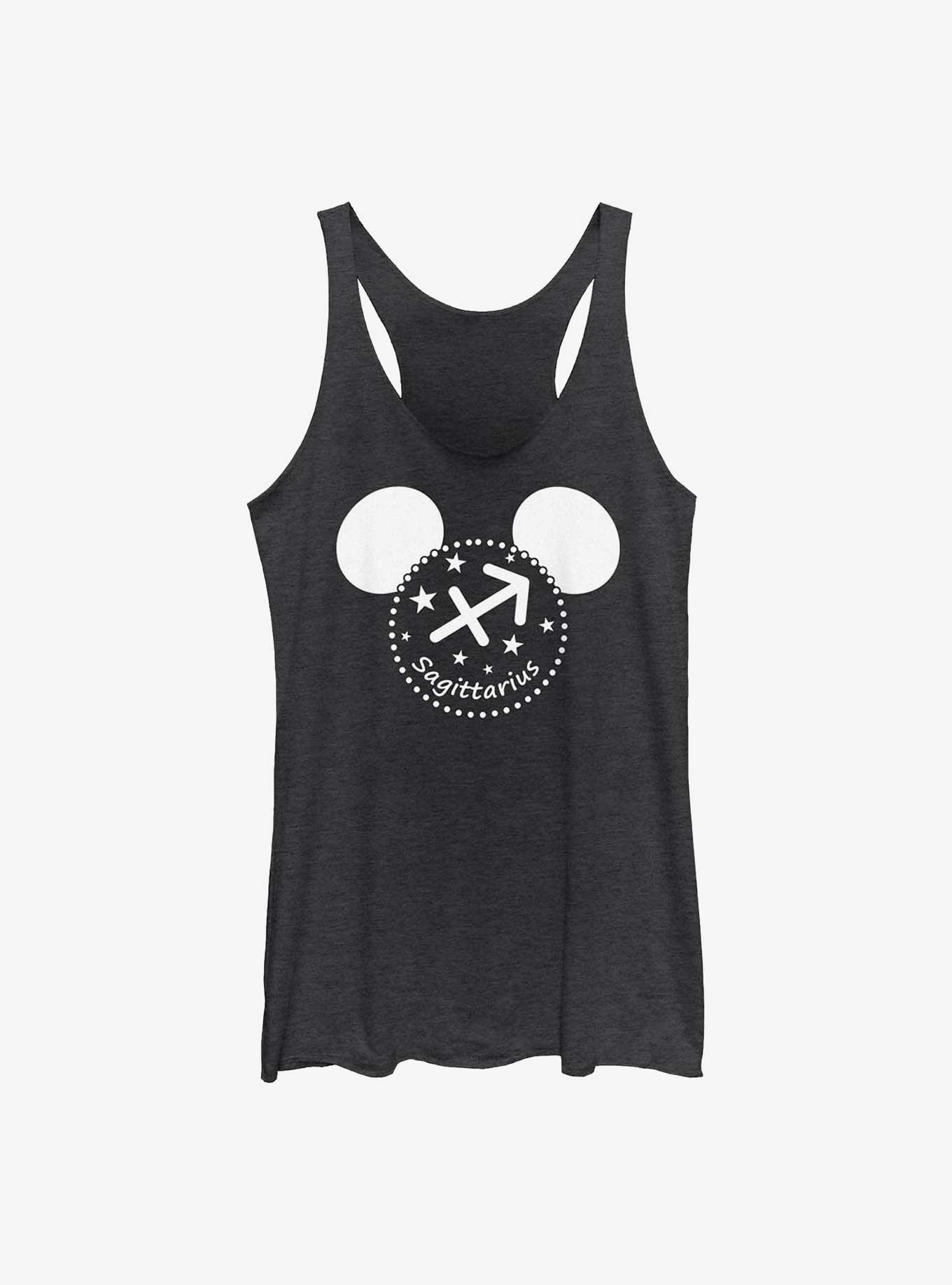 Disney Mickey Mouse Sagittarius Ears Womens Tank Top, BLK HTR, hi-res