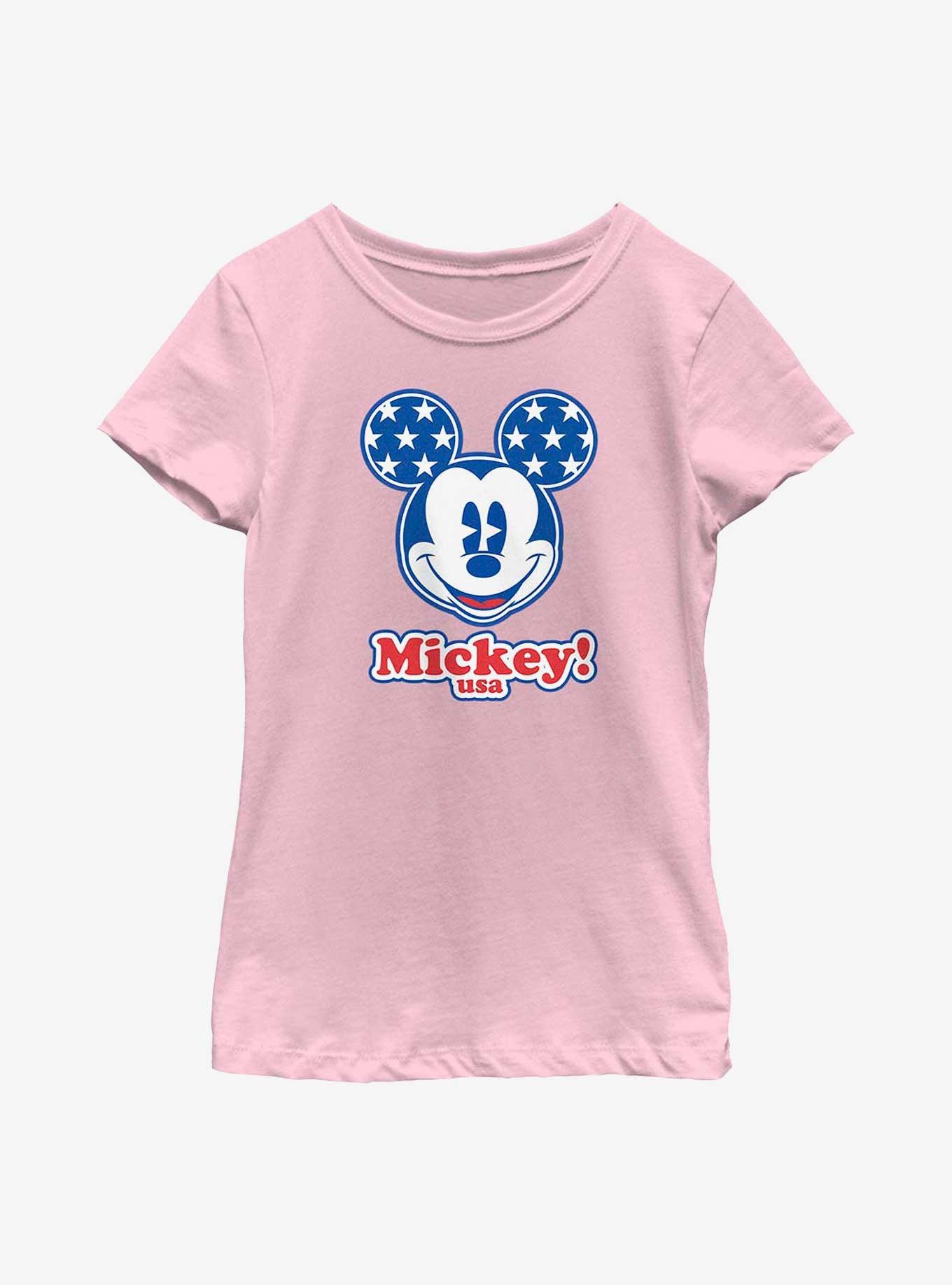 Disney Mickey Mouse USA Youth Girls T-Shirt, , hi-res
