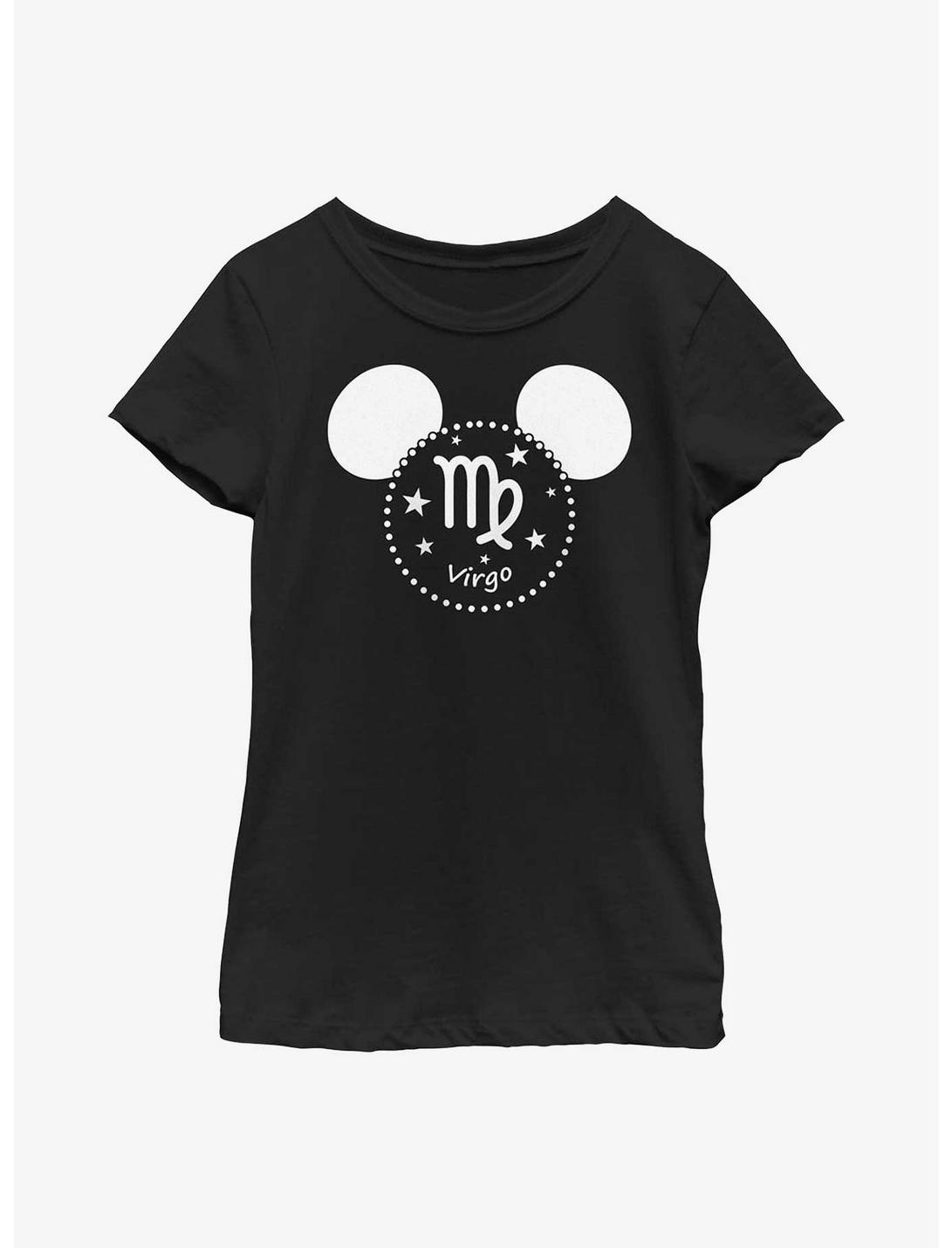 Disney Mickey Mouse Virgo Ears Youth Girls T-Shirt, BLACK, hi-res