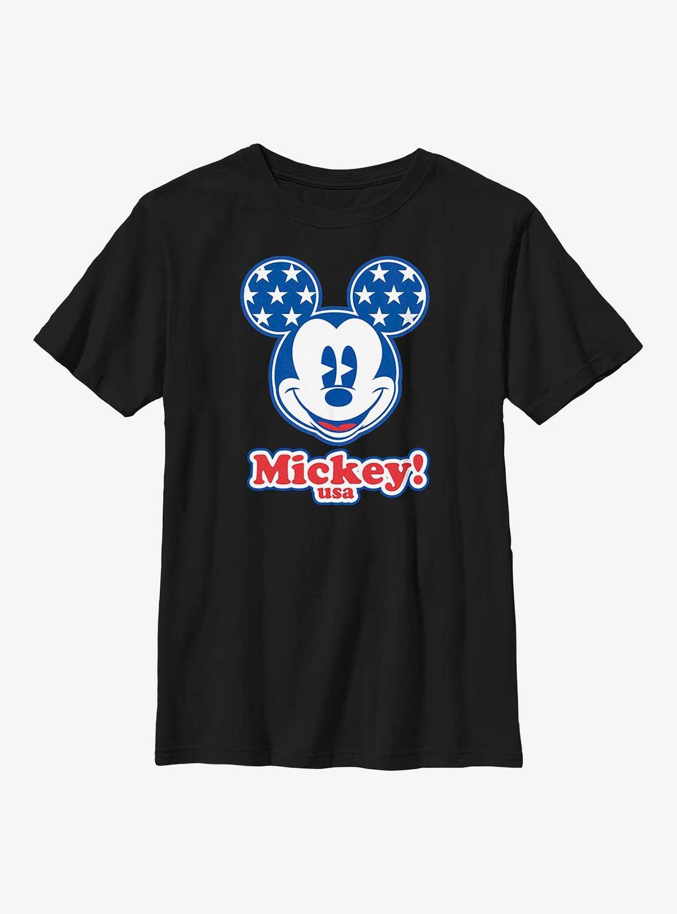 Disney Mickey Mouse USA Youth T-Shirt, BLACK, hi-res
