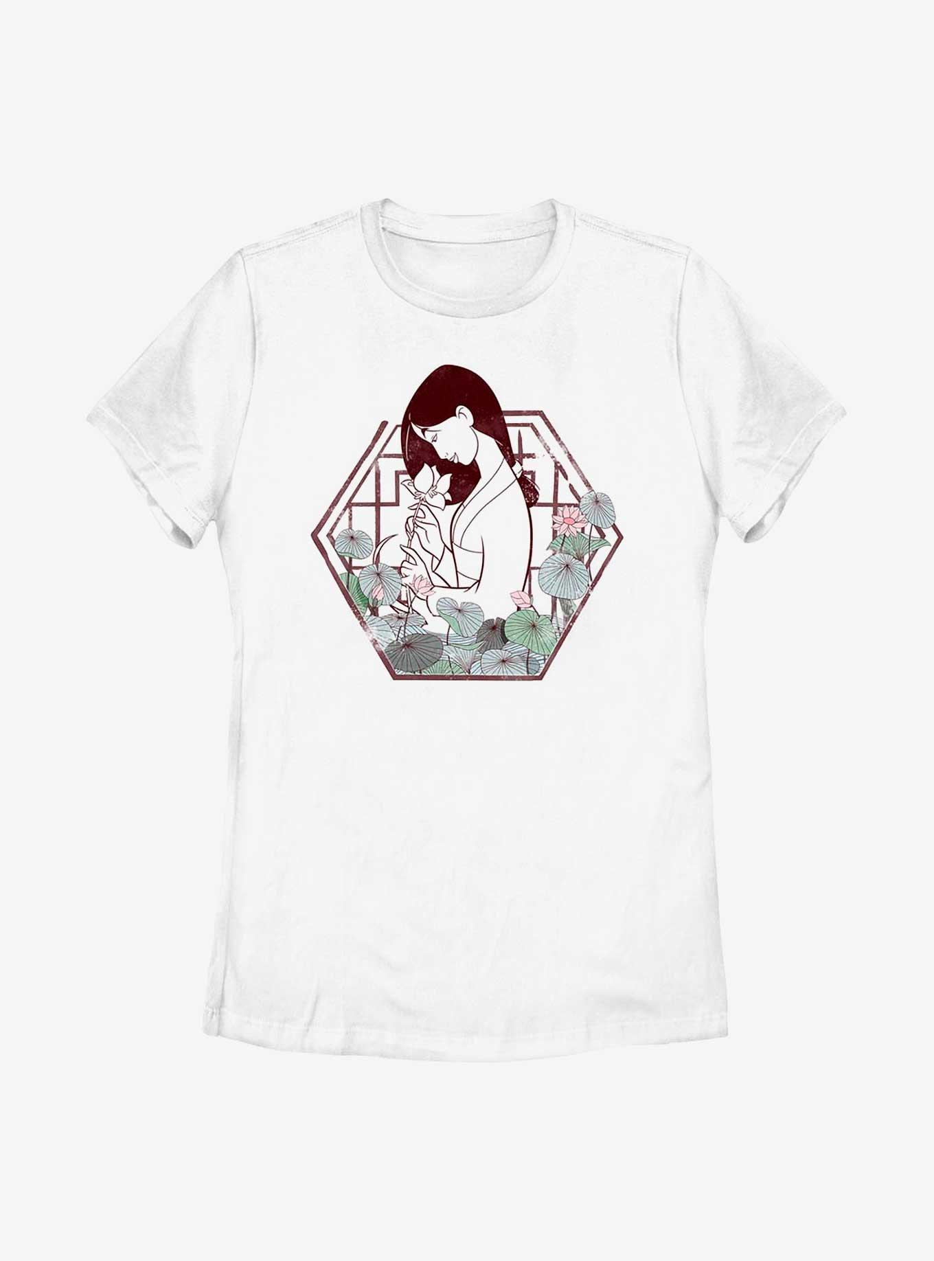 Disney Mulan Mulan Lotus Womens T-Shirt, WHITE, hi-res